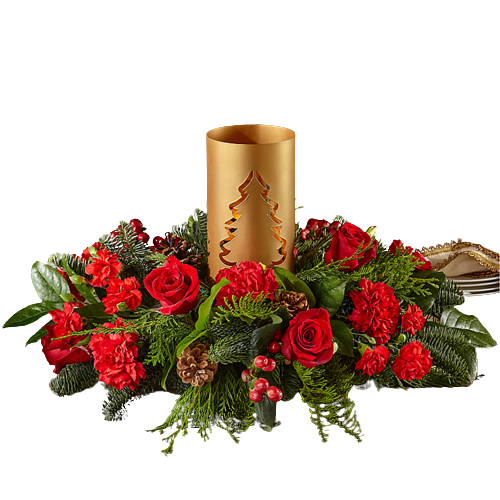 Evergreen Glow Centerpiece
