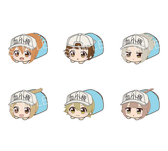 Cells at Work! Mochikororin Plush Mascot (Set of 6)