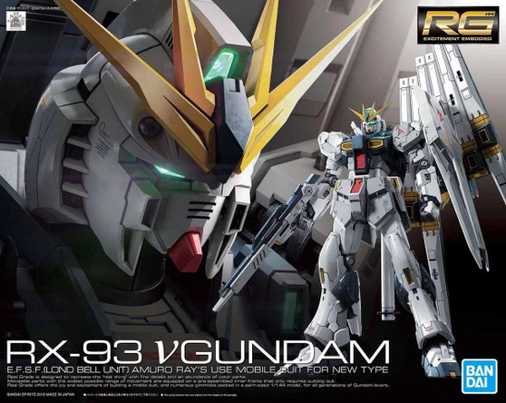 RG 1/144 Nu Gundam Plastic Model "Mobile Suit Gundam: Char's Counterattack"(Released)