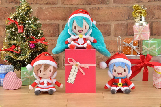 (Single) Hatsune Miku - Project DIVA - F 2nd KCM Plush Miku & Kaito & MEIKO Christmas ver. - Sega