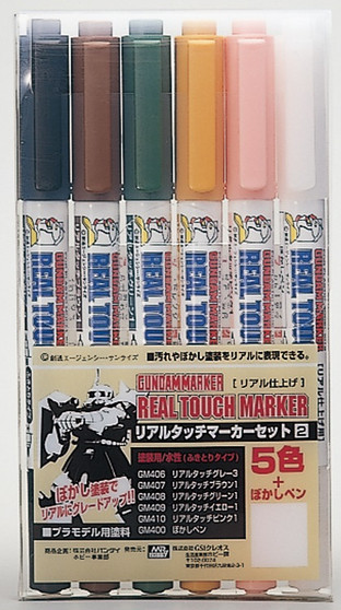 GMS113 GUNDAM MARKER REAL TOUCH MARKER SET 2. GSI, Mr. Color