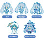 Hatsune Miku Nendoroid Plus SNOWMIKU2019 10th Anniversary Capsule Rubber Key Chain 1st