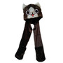 Monster Hunter 4 Ultimate - Scarf Hat - Felyne Palico Charcoal Color