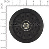 Briggs and Stratton OEM 91801MA - PULLEY IDLER Briggs and Stratton Original Part - Image 2