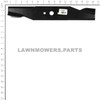 Briggs and Stratton OEM 1727775ASM - BLADE-MOWER 16.00 .1 Briggs and Stratton Original Part - Image 2