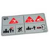 Hustler OEM 604222 - DECAL DANGER / OBJECTS - Image 1