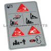 Hustler OEM 606151 - DECAL DANGER / CHUTE - Image 1
