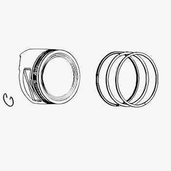 Briggs and Stratton OEM 591451 - PISTON ASSEMBLY Briggs and Stratton Original Part - Image 1