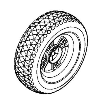 Briggs and Stratton OEM 312021GS - WHEEL Briggs and Stratton Original Part - Image 1