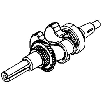 Briggs and Stratton OEM 591097 - CRANKSHAFT Briggs and Stratton Original Part - Image 1