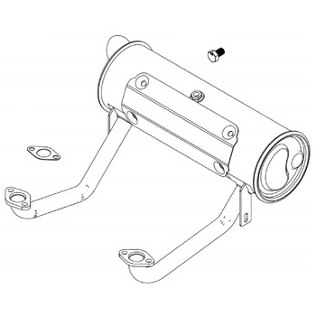 Briggs and Stratton OEM 595134 - MUFFLER Briggs and Stratton Original Part - Image 1