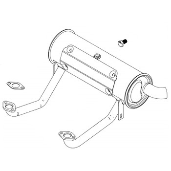 Briggs and Stratton OEM 595135 - MUFFLER Briggs and Stratton Original Part - Image 1