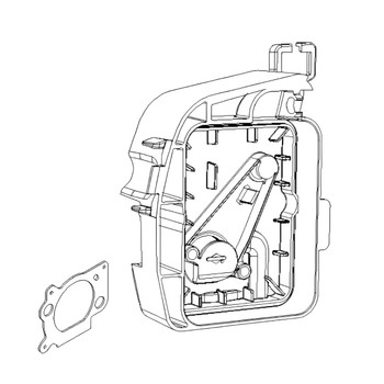 Briggs and Stratton OEM 595295 - BASE-AIR CLEANER Briggs and Stratton Original Part - Image 1