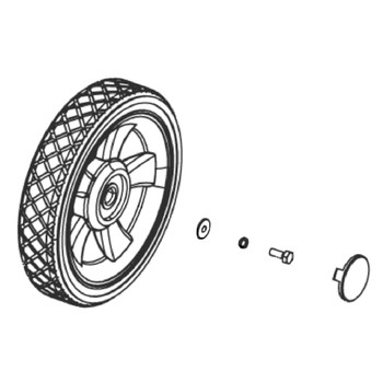 Briggs and Stratton OEM 709885 - KIT-WHEEL Briggs and Stratton Original Part - Image 1