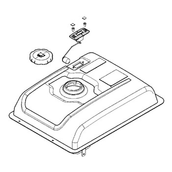 Briggs and Stratton OEM 706316 - TANK-FUEL Briggs and Stratton Original Part - Image 1