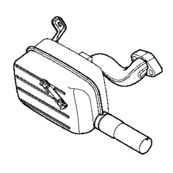 Briggs and Stratton OEM 706317 - ASSEMBLY-MUFFLER Briggs and Stratton Original Part - Image 1