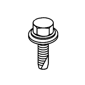 Husqvarna OEM 532171877 - Bolt 5/16-18uncx3/4 W/Sems Blk - Husqvarna Original Part - Image 1