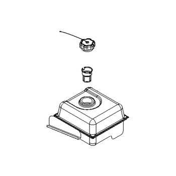 Husqvarna OEM 532429209 - Fuel Tank Assy Snow(Sksn4300) - Husqvarna Original Part - Image 1