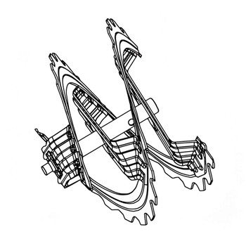 Husqvarna OEM 581970103 - Auger Rib 24 Right Hand Ls Grey - Husqvarna Original Part