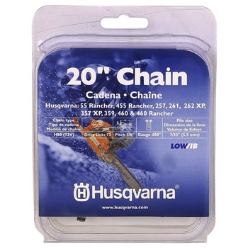 Husqvarna OEM 531300441 - H80-72 20(Blue)Clam Chain - Husqvarna Original Part - Image 1