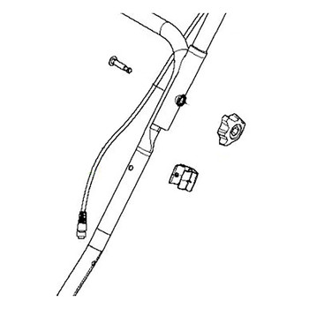 Husqvarna OEM 593737501 - Handle Assembly With Grip And Cable - Husqvarna Original Part