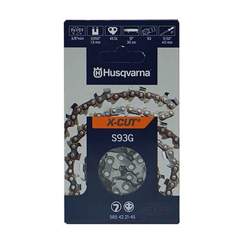 Husqvarna OEM 585422145 - 12 Chain S93G 3/8 Min 050 45Dl - Husqvarna Original Part