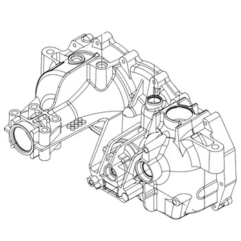 Hydro Gear OEM 70974R Kit Main Housing Right Hand Hydro Gear Original Part