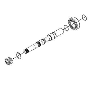 Hydro Gear OEM 71284 - Kit Pump Shaft 7/8" Keyed - Hydro Gear Original Part - Image 1