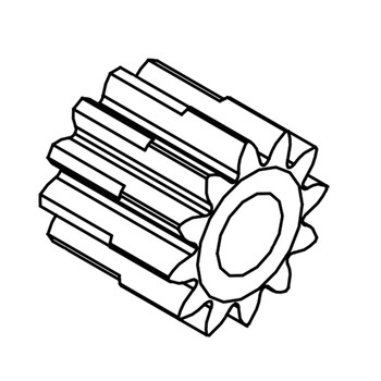 Hydro Gear OEM 53055 - Gear Pinion 12 T - Hydro Gear Original Part - Image 1