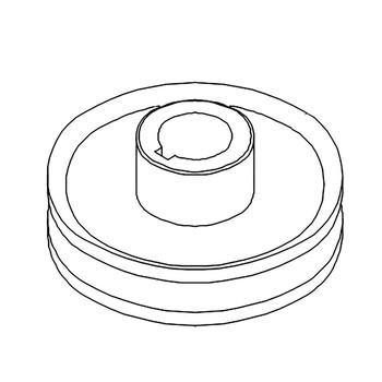 Hustler OEM 504753 - PTED PULLEY 021873 - Hustler Original Part