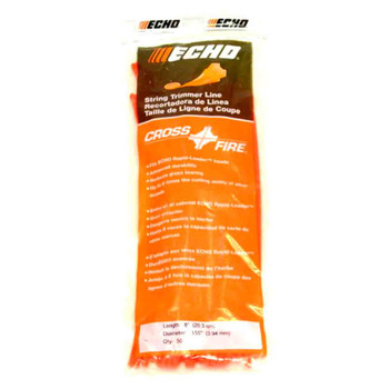 Echo OEM 102222155 - .155 50 COUNT PRE-CUT LINE FOR RAPID-LOADER HEADS - 8" LENGTH - Echo Original Part