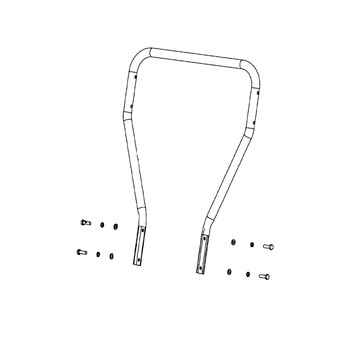 HUSQVARNA Lower Handle Kit (Grey) 596013802 Image 1