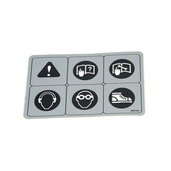 Hustler OEM 602758 - DECAL EYES EARS FOOT - Hustler Original Part
