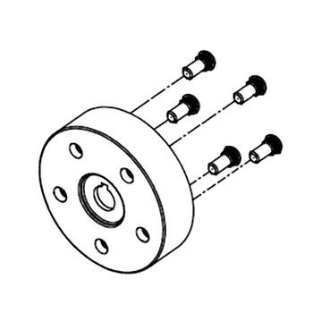 Hustler OEM 604368 - HUB ASSEMBLY PARKER 1 IN - Hustler Original Part