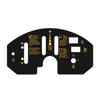 Hustler OEM 788844 - DECAL TRIMSTAR HYDRO CONTROL PANEL - Hustler Original Part