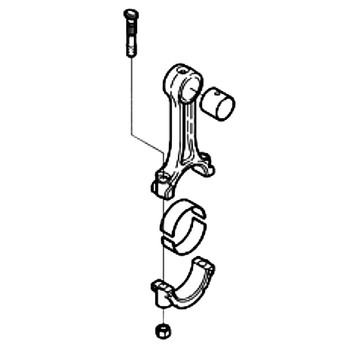 Hustler OEM 115026340 - CONNECTING ROD ASSEMBLY - Hustler Original Part