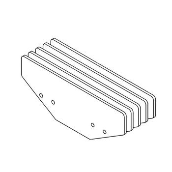 Hustler OEM 104489 - WEIGHT PLATE FASTRAK - Hustler Original Part