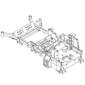 Hustler OEM 553160 - SERVICE FRAME 72 IN DECK SUPER Z - Hustler Original Part - NO LONGER AVAILABLE