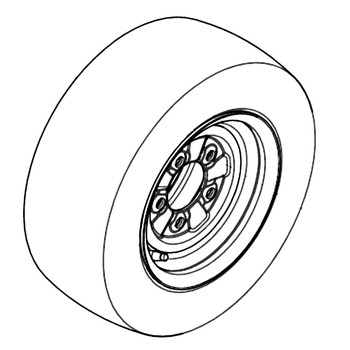 Hustler OEM 606328 - TIR/WHL 18X8.50-8 SLV - Image 1