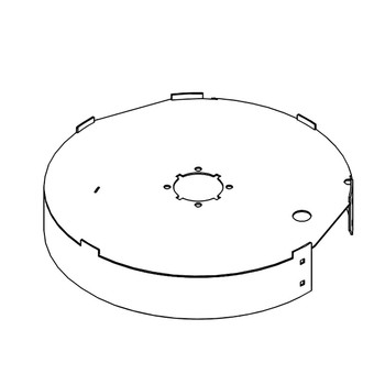 Hustler OEM 119172 - CENTER BAFFLE W/A - Hustler Original Part