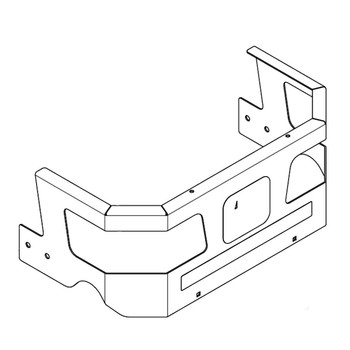 Hustler OEM 554250 - SERVICE BUMPER WITH DECAL - Hustler Original Part