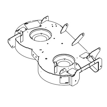 Hustler OEM 554913 - SVC DECK DECAL ASSY 34" - Image 1