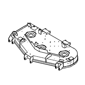 Hustler OEM 555069 - SERVICE DECK DECAL 60 IN SD - Hustler Original Part