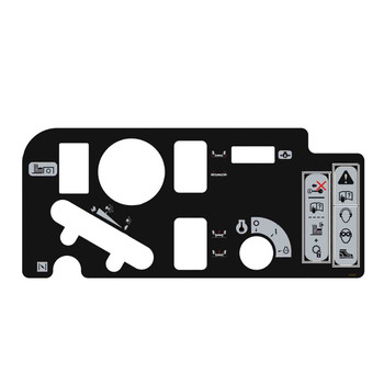 Hustler OEM 607687 - DECAL INSTRUMENT PANEL - Hustler Original Part