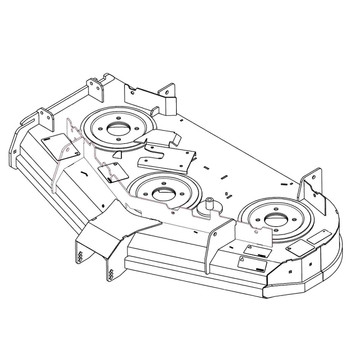 Hustler OEM 555583 - SERVICE DECK DECAL 48 IN SD - Hustler Original Part