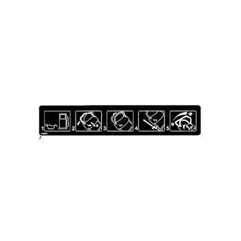 Briggs and Stratton OEM 7102697YP DECAL PIVOT HANDLE - Briggs and Stratton Original Part
