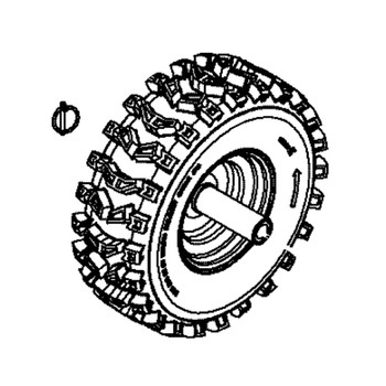 Briggs and Stratton OEM 771718 - KIT-WHEEL & TIRE RIGHT Briggs and Stratton Original Part - Image 1