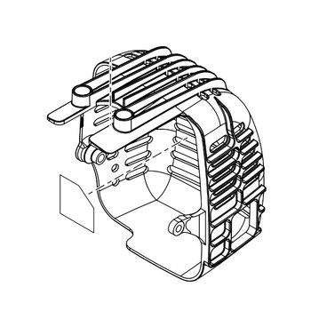 Echo OEM P021044921 - ASSY. MUFFLER COVER - Echo Original Part - Image 1