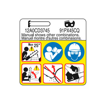 Echo OEM X505009340 - LABEL CAUTION - Echo Original Part - Image 1