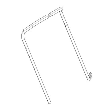 Echo OEM YH466000210 ASSEMBLY, UPPER HANDLE BAR WITH GRIP Echo Original Part